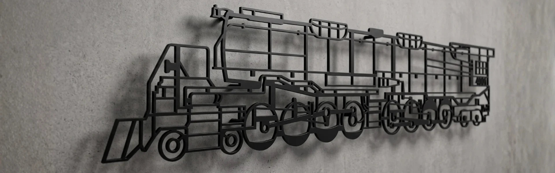 Baner kolekcji Unikalne Projekty ArtiLines – niestandardowe metalowe sylwetki i oryginalne dekoracje ze stali na ścianę.
