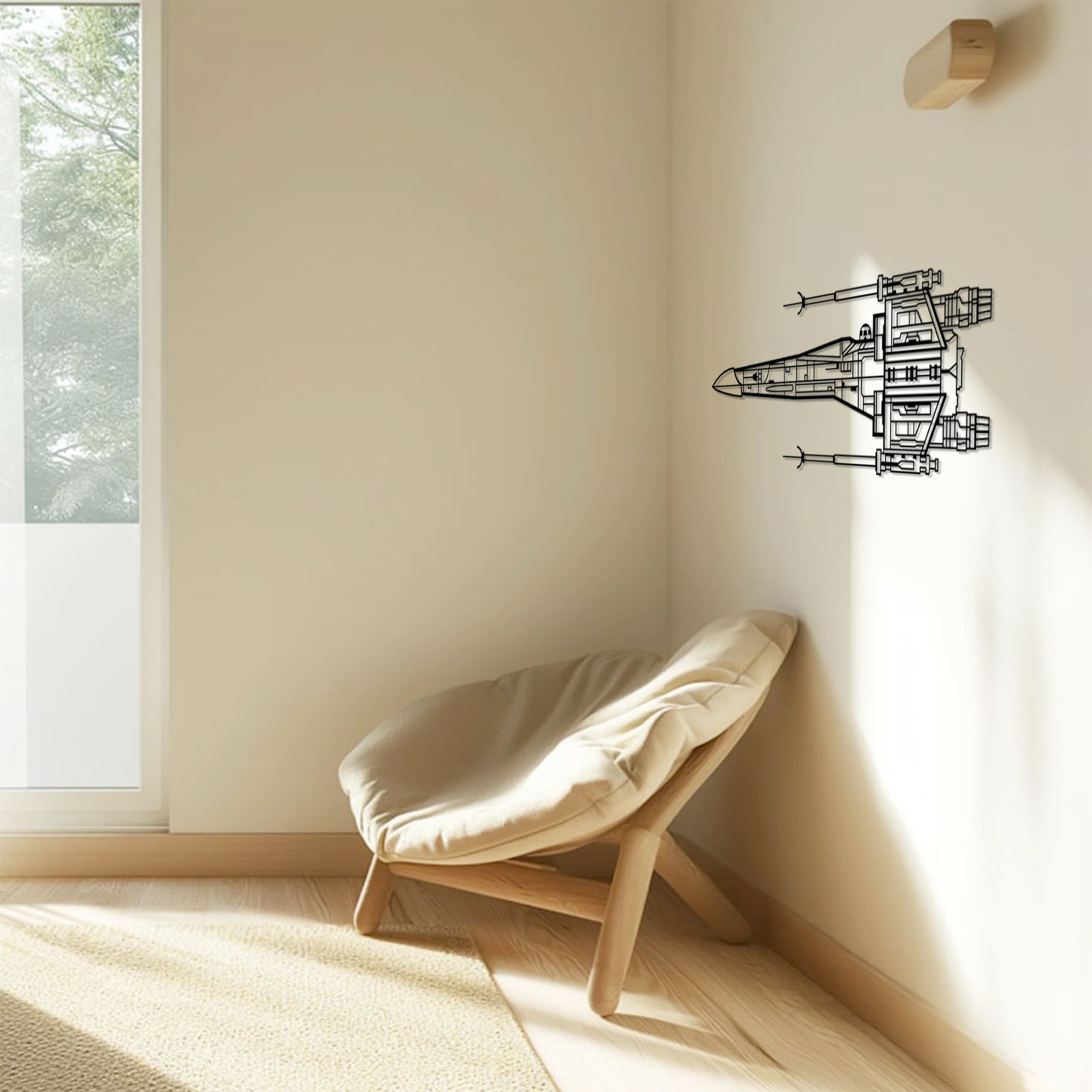 Metal Wall Decoration – Inspired by Legendary Sci-Fi Starfighter