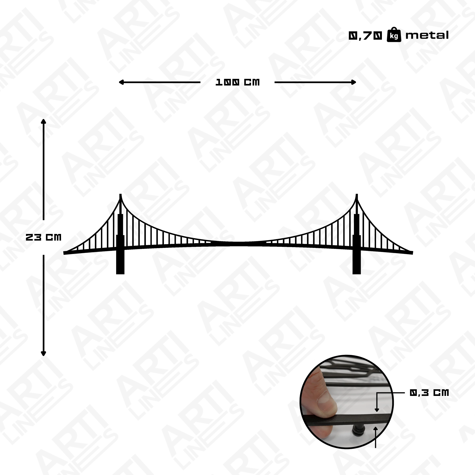 Golden Gate Bridge - view 2D