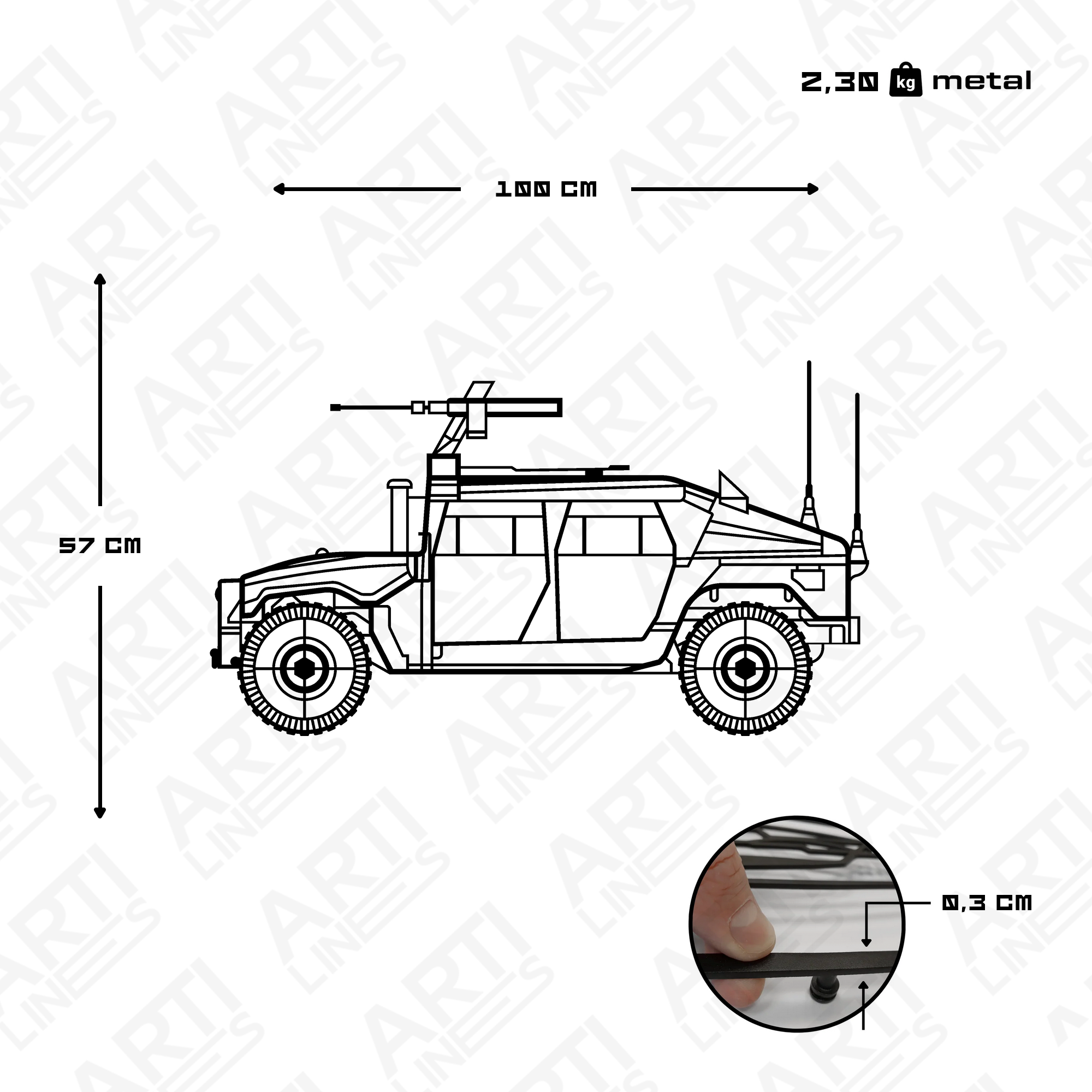 High Mobility Multipurpose Wheeled Vehicle (HMMWV)