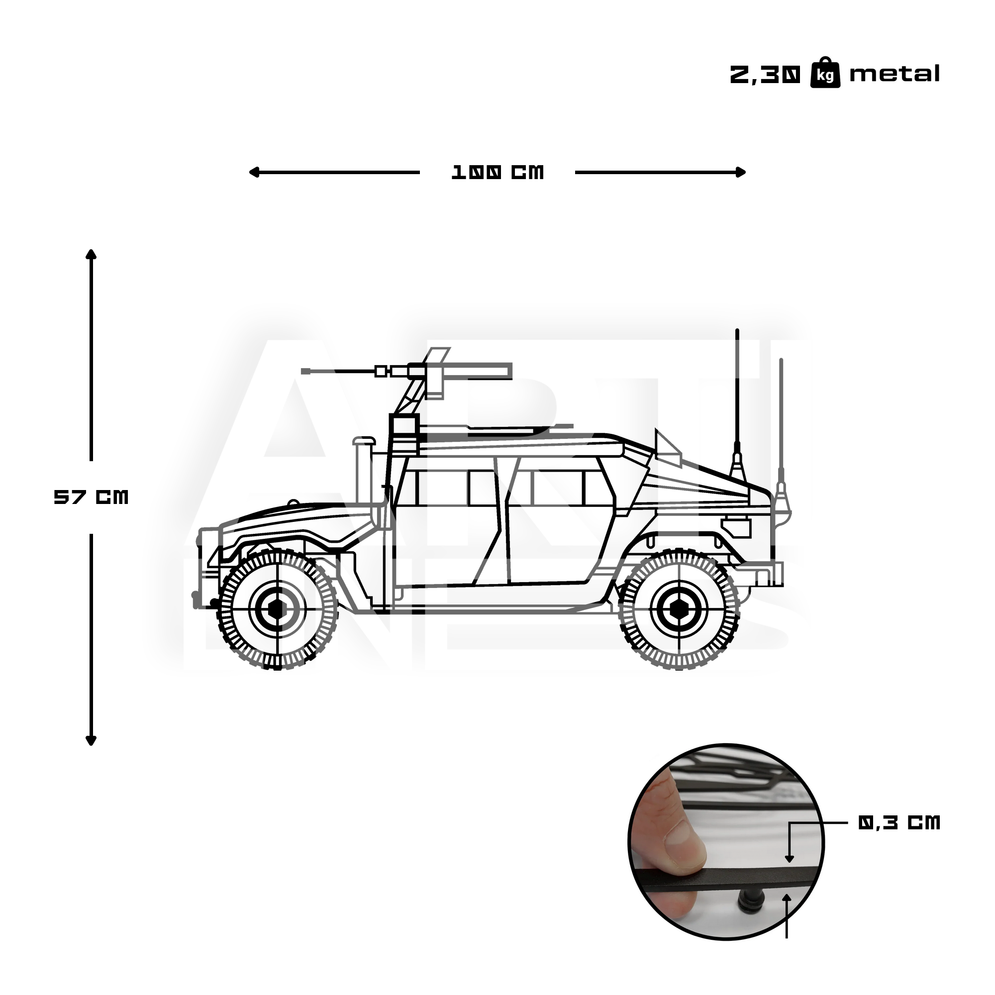 High Mobility Multipurpose Wheeled Vehicle (HMMWV)