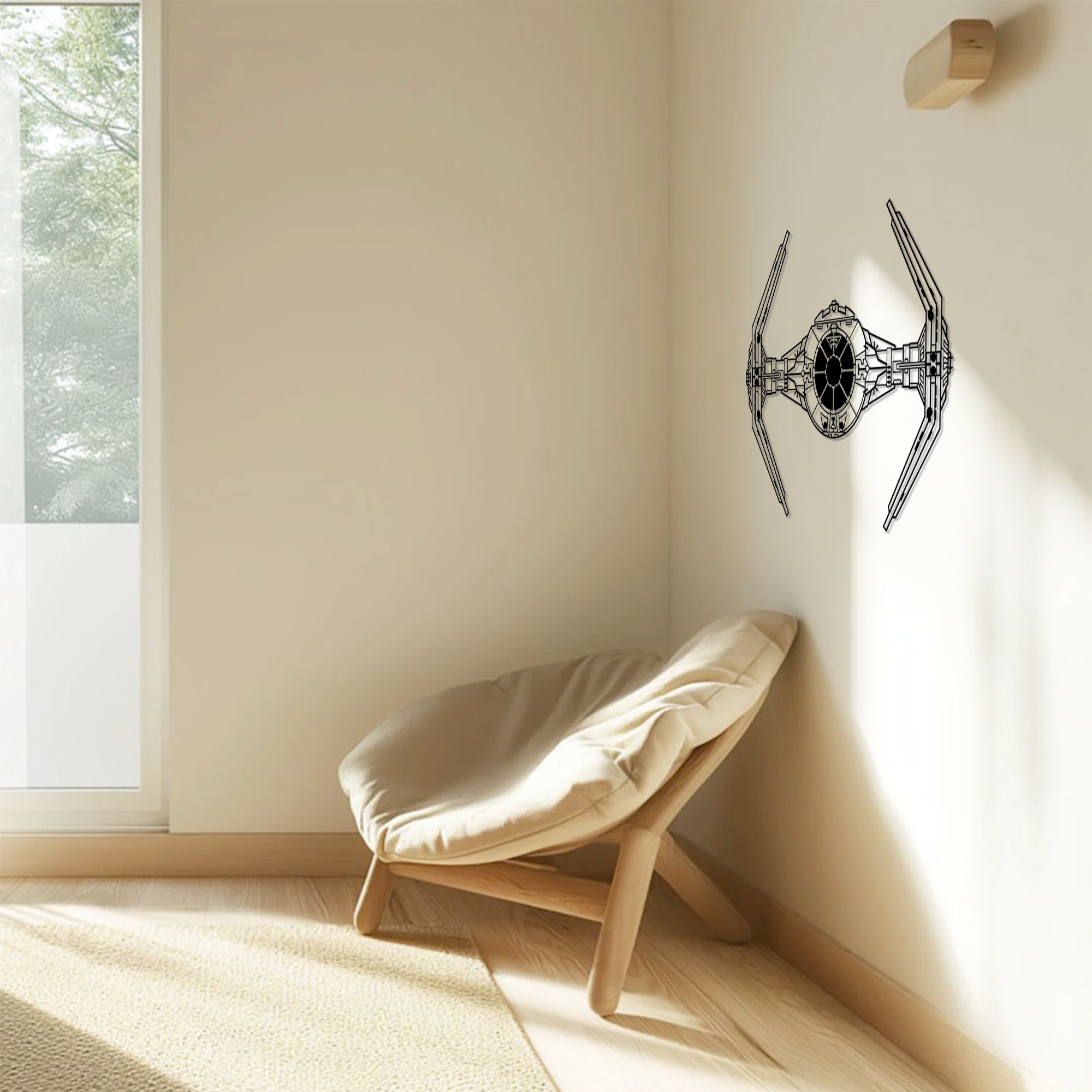 Metal Wall Decoration – Inspired by Futuristic Interceptor Starfighter