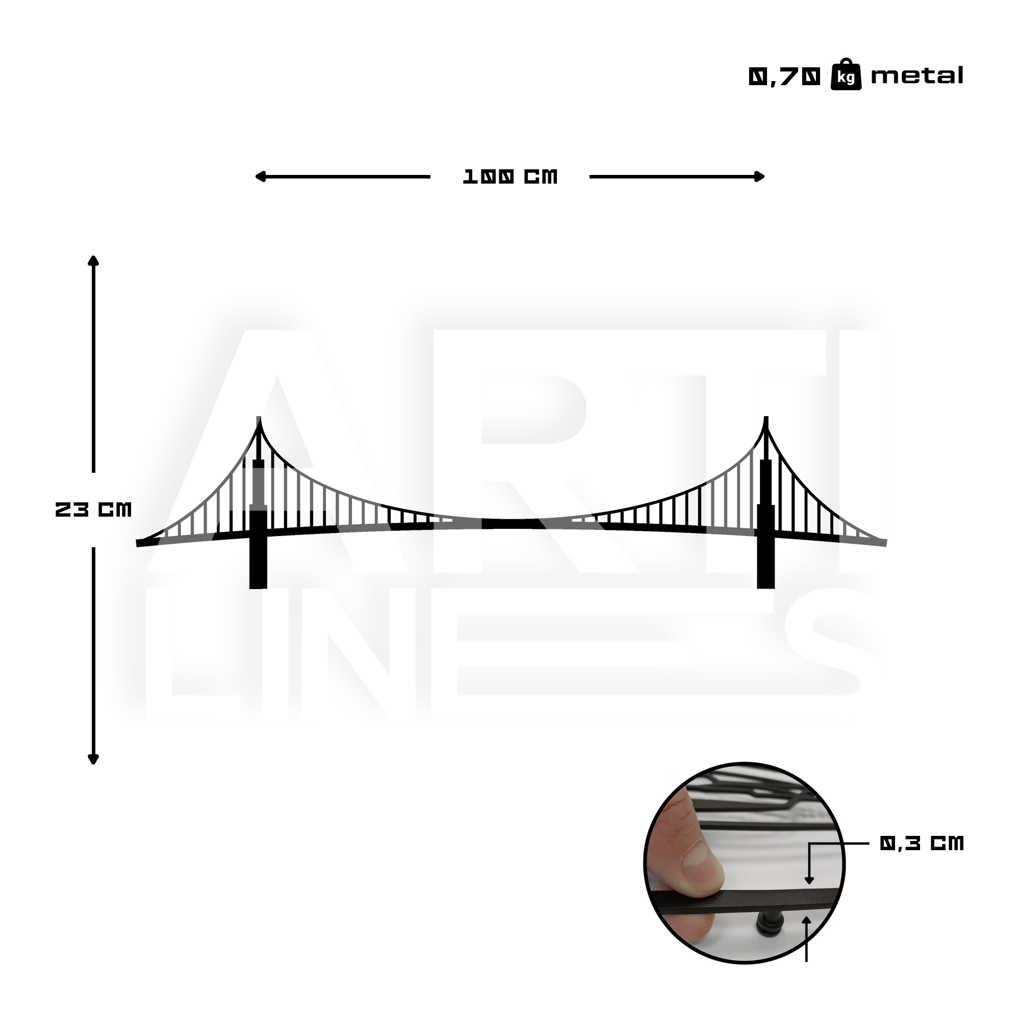 Golden Gate Bridge - view 2D