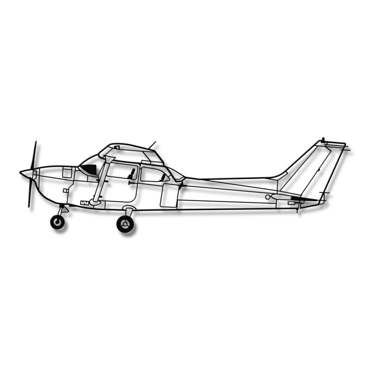 Cessna 172 Skyhawk – Najpopularniejszy samolot świata, stalowa dekoracja