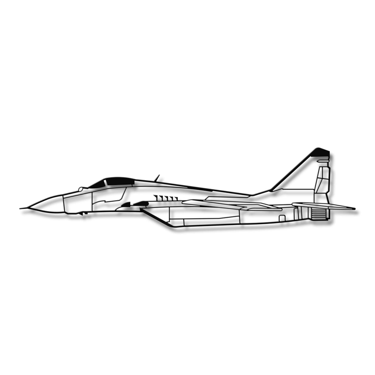 MiG-29 – Legendarny myśliwiec Sił Powietrznych RP, stalowy model na ścianę