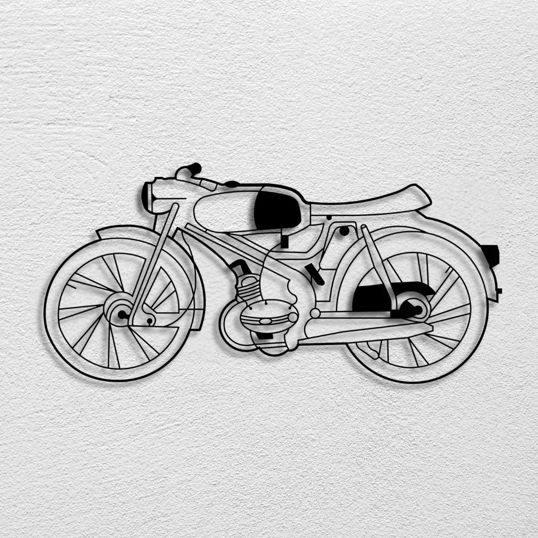 Romet Komar Sport – Kultowy polski motorower i legenda PRL, metalowa sylwetka na ścianę
