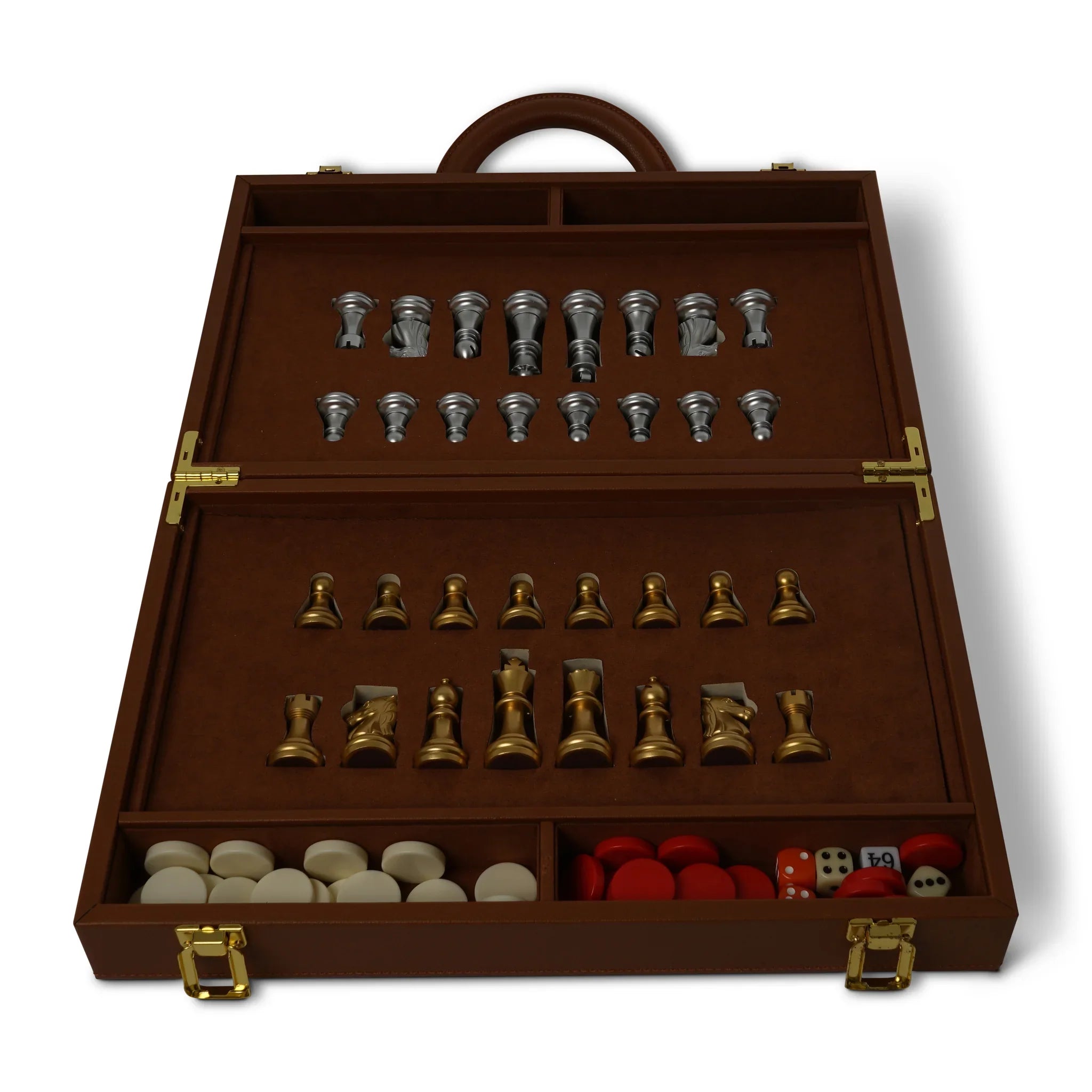 Szachy i Tryktrak w Eleganckiej Walizce - widok 5